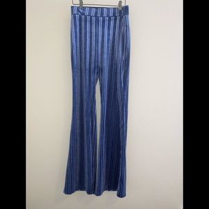 F21 Ribbed wide flared pants